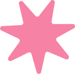 Decorative glass star